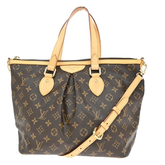 LOUIS VUITTON Palermo PM Shoulder Hand Bag Monogram Leather BN M40145 600RF518 - Picture 1 of 16